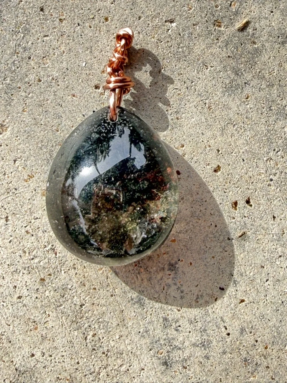 Handcrafted Garden Quartz Teardrop Pendants Bundle of 3 - Picture 7 of 7